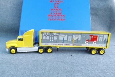 WINROSS 1905 FORD Story Of First Truck History #1 Diecast Trailer Yellow - Image 1 of 4