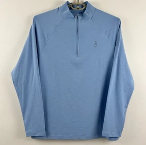 G/Fore Luxe Quarter Zip Mens L Stretch Mendakota Midlayer Pullover GMM000002 - Picture 1 of 7