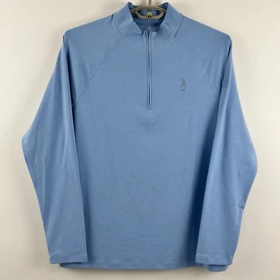 G/Fore Luxe Quarter Zip Mens L Stretch Mendakota Midlayer Pullover GMM000002 - Image 1 of 4