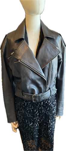 Giacca Moto Acne Studios Pelle di Agnello Donna Taglia 40 Ottime Condizioni