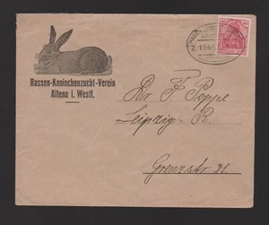 lettera aziendale decorativa DR EF Mi.145 razza-allevamento conigli-associazione Altena 1921 - Foto 1 di 1
