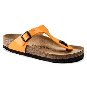 Birkenstock Birko-Flor GIZEH Patent Marygold (Marigold/Yellow) BNIB 1017598 - Picture 1 of 11
