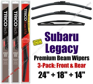 Paquete de 3 limpiaparabrisas delantero especial premium 2005-2009 Subaru Legacy 19240/180/14B - Imagen 1 de 1
