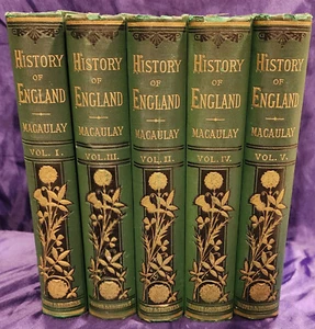 [England] Macaulay THE HISTORY OF ENGLAND - 5 vols. - Picture 1 of 9