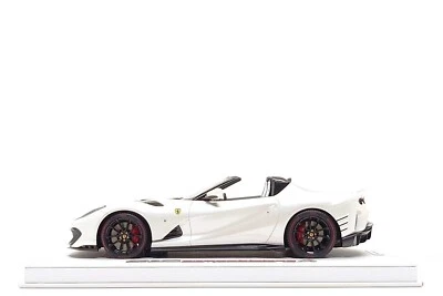 BBR Deluxe 1:18 Ferrari 812 Competizione Aperta in Bianco Fuji / Italian Stripe - Image 1 of 4