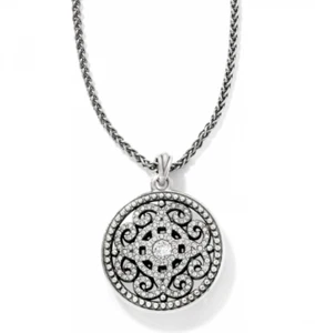 Collar redondo colgante de cristal de plata Brighton Illumina estilo: JL4852 NUEVO CON ETIQUETAS $78 - Imagen 1 de 1