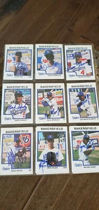 1987 PROCARDS BAKERSFIELD DODGERS 18 SIGNED AUTO CARD LOT JUAN BELL GUZMAN KIRBY - Picture 1 of 2