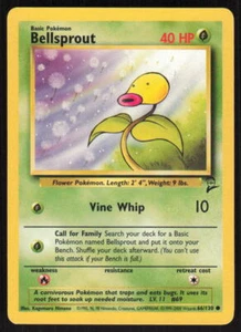 Pokemon TCG Base Set 2 #66/130 Bellsprout LP - Picture 1 of 2