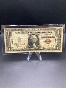 1935 A $1 One Dollar Silver Certificate Hawaii WWII Emergency Issue S52164561C - Picture 1 of 6