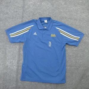 UCLA Shirt Mens Medium NCAA Basketball Adidas Sideline Polo Air Force Classic - Picture 1 of 15