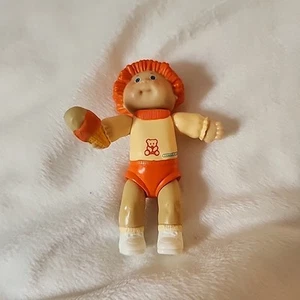 Cabage Patch kid figure doll Plastic 8cm high With Rugby Ball.Very Rare,vintage. - Picture 1 of 3