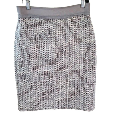 ESCADA SPORT Women's Gray Boucle Wool Blend Knee-Length Pencil Skirt Sz 8/38 - Image 1 of 4
