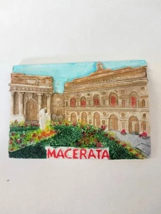 MAGNETE CALAMITA RESINA FRIGO SOUVENIR FRIDGE MAGNET MACERATA MARCHE - Imagen 1 de 1