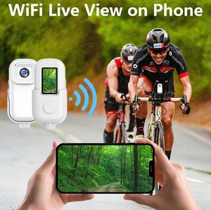 Mini Telecamera WiFi Full HD 1080P 140° Action Cam Portatile con Schermo LCD - Foto 1 di 6