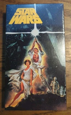 Star Wars VHS 1990 Release CBS Fox Video Factory Sealed W/ Watermark Sci-fi  - Image 1 of 4