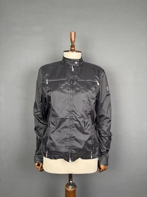 Chaqueta Belstaff Mujer Talla 46 Negra Nylon Manga Larga Cremallera Completa Foto 1 de 4