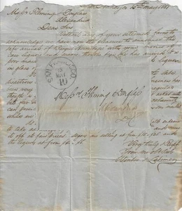 1851 - Brief zum katastrophalen Brand von San Francisco von 1851 - Bild 1 von 1