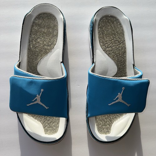 Nike Air Jordan 3 Slides blu bambino con stampa elefante North Carolina taglia 12