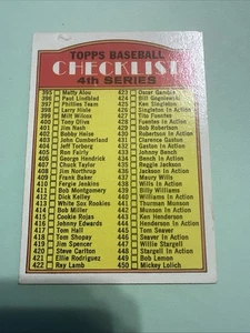 Topps Baseball #378 1972 cuarta serie lista de verificación - Imagen 1 de 2