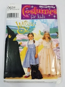 Simplicity Sewing Pattern 7808 Size 3-8 Girls Costume Wizard Oz Dorothy Witch - Picture 1 of 5