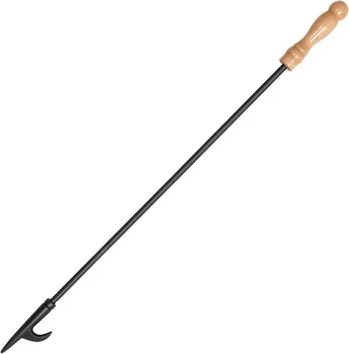 Fire Poker para Fire Pit 32" acero macizo resistente al óxido negro Foto 1 de 4