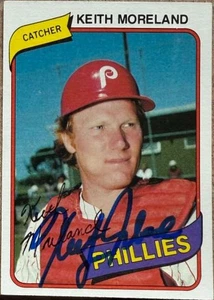 Keith Moreland Autographed 1980 Topps Burger King #3 - Picture 1 of 1