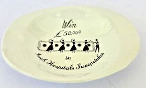 Arklow Republic of Ireland Irish Hospitals Sweepstakes Ceramic Ashtray Trinket - Picture 1 of 6