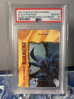 1997 Marvel Overpower Black Panther Agile Warrior ~ PSA 10 GEM *POP 3 - Image 1 of 2