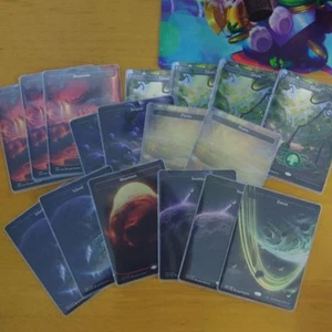 Unfinity Basic Land Galaxy Foil Regular Set - Picture 1 of 1
