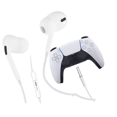 PS5 Headset mit Mikrofon – In-Ear Gaming Kopfhörer 3.5mm Aux Für PlayStation 5 - Bild 1 von 4