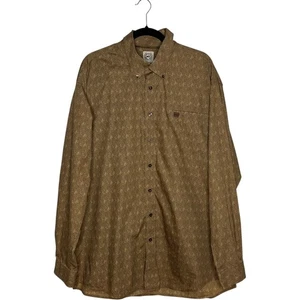 Cinch Shirt Mens XL Black Paisley Button Down Long Sleeve Western Cotton - Picture 1 of 8