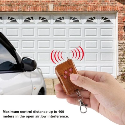 433Mhz 1~4 Channel Rf Mahogany Wireless Remote Control Transmitter 4 Buttons ND - Image 1 of 4