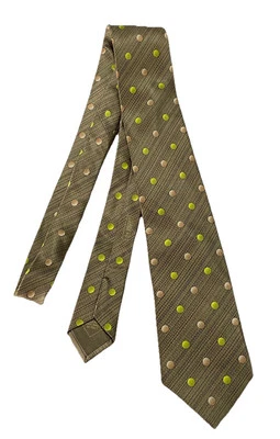 Corbata verde BRIONI. M en Italia.  Ec. Foto 1 de 4