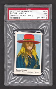 Raquel Welch 1970 Dutch Movie Star Card #W59 PSA 7 NM