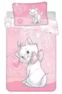 Juego de funda nórdica Disney Marie Aristocats 100 % algodón para cuna cama 100x135 cm - Imagen 1 de 3