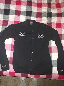 Lucky 13 vintage Black Katz KITTEN KLUB medium sweater - Picture 1 of 3