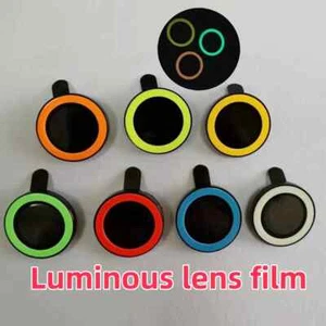 Luminous Camera Lens Glass  Ring Film Protector Cap for IPhone 17 Pro Max 16 15 - Picture 1 of 32