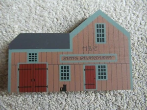 Cat's Meow 1987 Series V Ships Chandlery RETIRED Pine Shelf Sitter - Picture 1 of 2