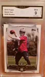 2014 TOPPS DEREK CARR 438 Raiders Las Vegas Saints GMA 9 - Picture 1 of 2