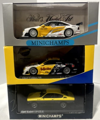 Лот товаров Opel масштаб 1/43 Minichamps Calibra V6 Kadett 1,9 GT/E Rosberg Joest 4x4 - Изображение 1 из 4