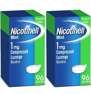 2x Nicotinell Lozenges 1 mg (96 x 2) Mint Compressed Lozenge Nicotine Sugar Free