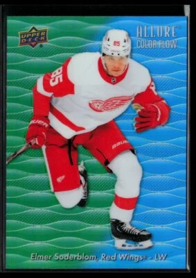 2023-24 Upper Deck Allure Color Flow Green-Blue #CF-17 Elmer Soderblom RC - Image 1 of 2