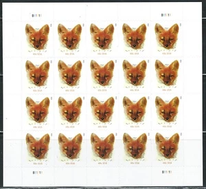 Mint US Red Fox Pane of 20 Stamps Scott# 5742 (MNH) - Picture 1 of 1
