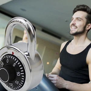 Combination Lock Padlock For Locker Gym Bag School Travel Suitcase SG - Picture 1 of 10