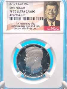 2019-S Clad Kennedy 50c NGC PF 70 Ultra Cameo Early Releases - Picture 1 of 4