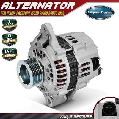 Alternador para Honda Passport Isuzu Amigo Rodeo 1998 V6 3,2 L 70A 12 V CW 6 ranuras Foto 1 de 4