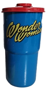 Tupperware Wonder Woman ThirstQuake Mega Tumblers 875 mL 30oz Blue DC Comic - Picture 1 of 4