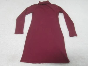 Old Navy Womens Dress Long Sleeve Med Red Casual Turtle Mock Neck Knit Sweater - Picture 1 of 9