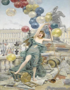 Fernand Le Quesne Allegory Of Advertising Canvas Print 16 x 20     #6426 - Picture 1 of 4