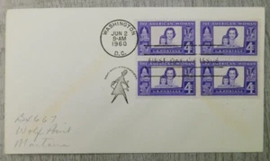 First Day Of Issue The American Woman WA DC 1960 Vintage Stamp Envelope Cover - Picture 1 of 4